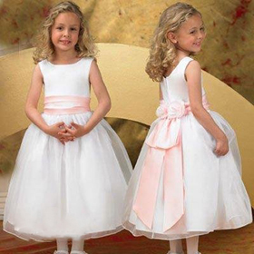 Children Dresses Sleeveless Flower Girl Dresses Little Girls Gown
