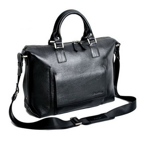 Genuine Leather Black Briefcases Classical Style-Best Gift for Friend Free Shipping