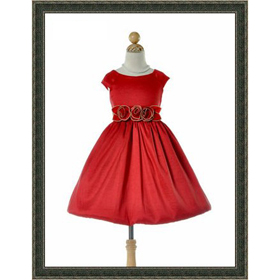 Free Shipping Pretty Christmas Flower Girl Dress