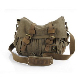 Canvas Messenger Shoulder Sling Bag Briefcase