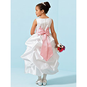 New Flower Girls' Dress White Wholesale and Retail