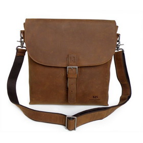 Free Shipping New Design Men's Briefcase Shoulder Messenger Bag First Layer Crazy Horse Leather Wholesale #6053