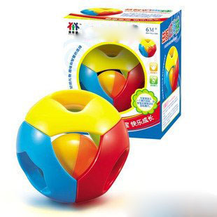 Brightly Colored Bell Jingle Ball, Baby Grip / Visual / Auditory
