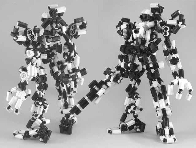 Free Shipping Changeable Assemble Plastics Bricks Toys Bricks Puzzle Educational Toys Idea Toys Black + White