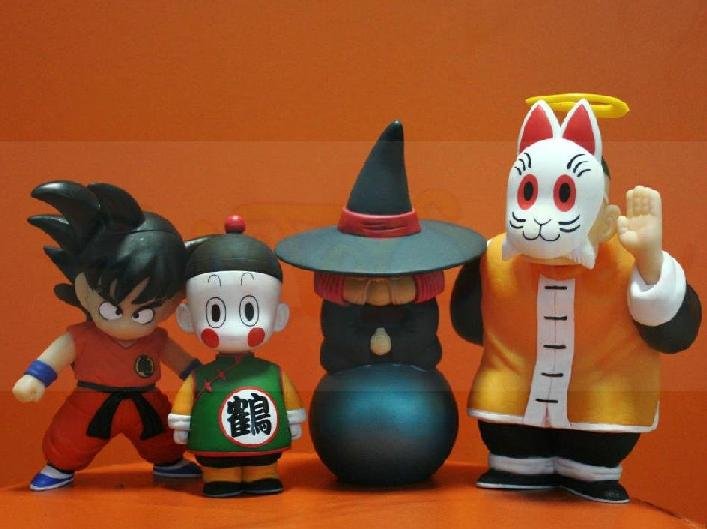 New Dragonball 44920 Gokou&Gohan&Uranai-Baba&Chaoz Action Figure