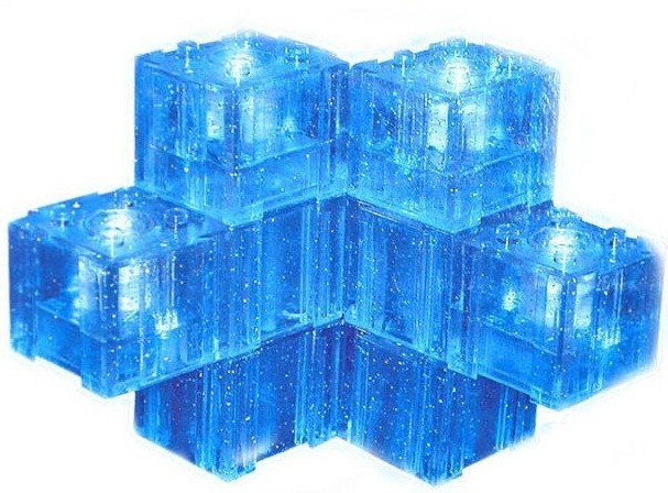 Free Ship Blue Belt Light Crystal Dream Blocks