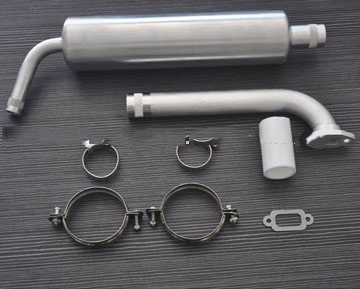 Special Muffler Canister for DLE30, Tuned Pipe for 23cc to 30cc Airplane