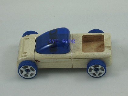 5pcs FreeshippingT9-M(55103) Germany Automoblox Mini Track Diy Wooden Building Block Children's Toy,DIY Christmas Gift, Yellow