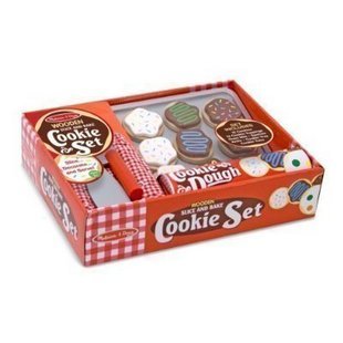Free Shipping!Kid's Wooden Toys-Melissa&Doug Slice and Bake Cookie Set