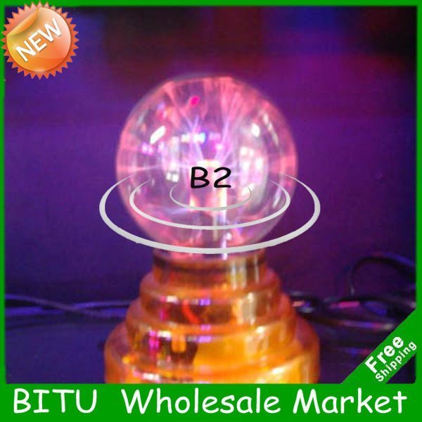 Free Shipping/3" Plasma Ball,electronic Magic Lights,static Electricity Ball,ball Lightning,magic Led Ball(10pcs/lot)