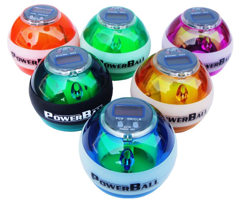 Mix Color LCD Counter Led Lights Power Ball With Retail Package,Wrist Ball,Powerball