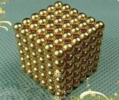 Wholesale Free Shipping 5mm Gold Neocube Toy Neo Cubes Buckyballs Magnetic Spheres Balls