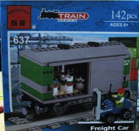 637 Freight Car Building Toys LG /train Models
