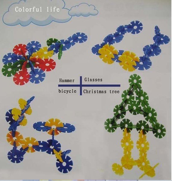 Children's Creative Toys / Diameter 3.3cm A Single Bulk Snow Toys /Snow Insert Blocks Hands Educational Toys Christmas Gift