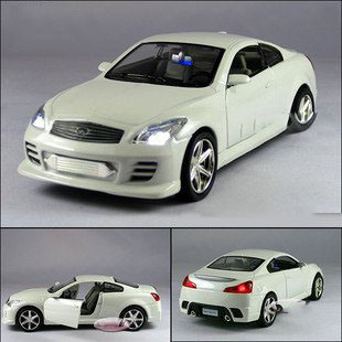 Promotion Christmas Gift Best Quality Children's Toy 1:32 INFINITI G37 Pull Back Car & Die Cast Car Model<Acousto-optic Version>