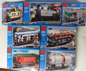 Lots of Trains of 7 Sets Building Toys All Fit LG Train