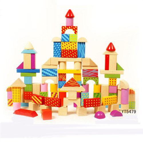 Wooden Blocks, Toys Non-toxic High Quality100pcs Colorful Blocks (block,wooden Blocks,colorful Blocks )