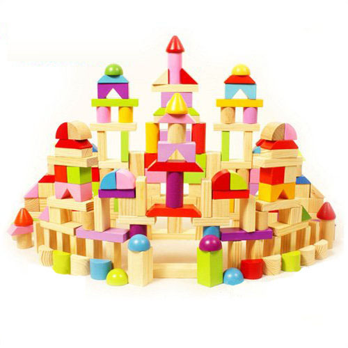 Wooden Blocks, Toys Non-toxic High Quality 200pcs Color Blocks ( Blocks,wooden Blocks,educational Toys )