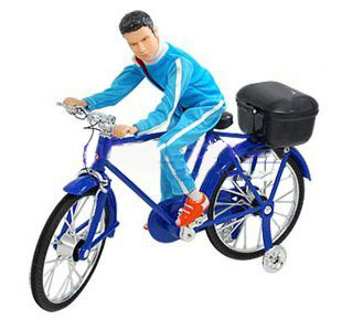 Wholesale 10pcs/set Electric Music Walking Miniature Bicycle Collection +Global Fast Free Shipping
