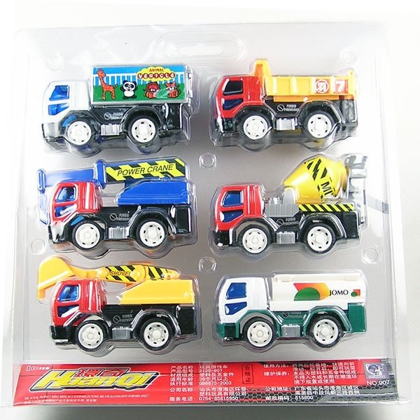 Free Shipping Kid's Toy Boy's Toy Car 6 Install Shatterproof Inertia Truck 2125-907