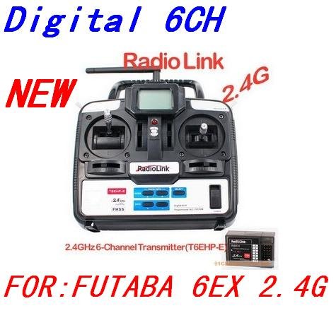 F00541, T6EHP-E 2.4G 6Ch Transmitter For FUTABA 6EX ALIGN TREX T-REX 450 + Support Paypal + Free Shipping