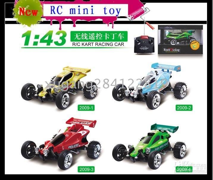 Toys 24pcs2010newRadio Remote Control RC Mini Toy Racing Car Kart 4Color+charging