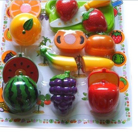 Simulation Ecd Cognitive Play Toys Fruit Cutting and See Vegetables Cutting and See Simulation Toys