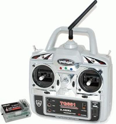 1.6-channel 2.4G Transmitter and Receiver with 6 Chann.Remote Electronic Devices / Springrc / Spring Six-way 2.4G Remote Control