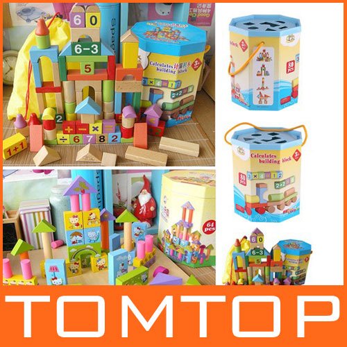Children's Wood Calculation Numbers Building Blocks Educational Funny Toy Kids,Christmas Gifts, Free Shipping
