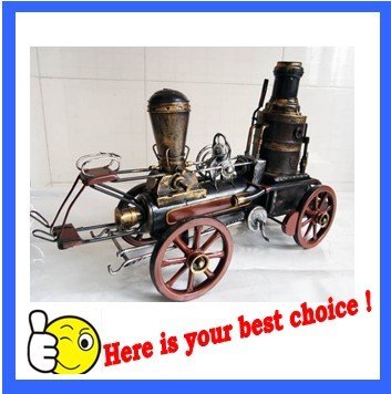 Wholesale Children Collectable Model Steam Engine in 1857 Old Cast Iron Toy