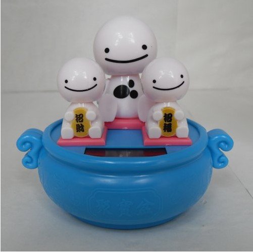 Free Shipping Solar Energy Swing Toys Plastic Shake Head Toys Solar Power Shaking Toys