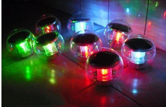 Solar Energy Lamp (automatic Charge Through Solar , Floated Discolouration), Daytime Bask Charging, Evening Automatic Shine!