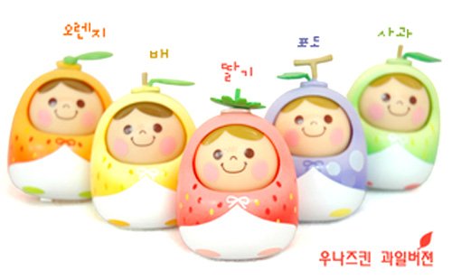 Original Japan BANDAI UNAZUKIN Fruit Nature and Flowers Version Nodding Doll Hot Sale