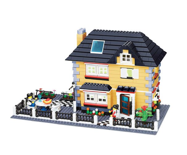 Exempt Freight LEGOEducational PinCha Blocks Made High Double Garden Villas 1