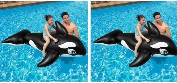 Free Shipping INTEX-58561 Black Mount Whale Floating Water Toys Children's Water Row