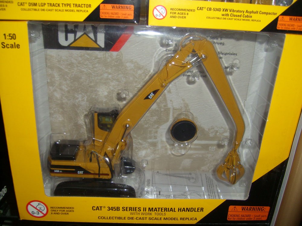 Free Shipping 1:50 NORSCOT -55080 CAT345B Series II Material Handler W/Tools Toy