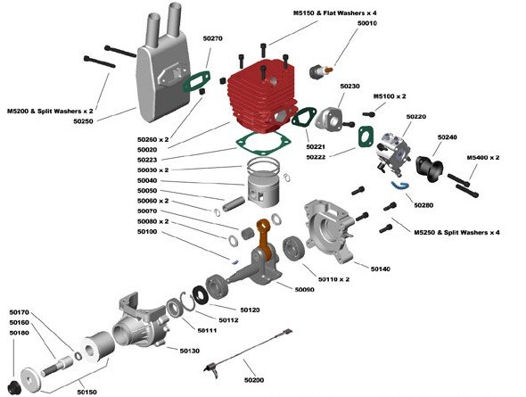 Wholesale Original & Brand New Spare Parts for GF50i Gas Engine