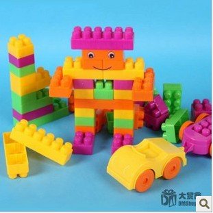Free Shipping by UPS Expedited! Children's Educational Blocks DIY Blocks (including 54 Block)
