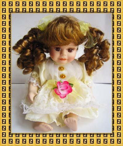 2011 New Style Cute Porcelain Doll 1 Set /wholesale with Free Shipping