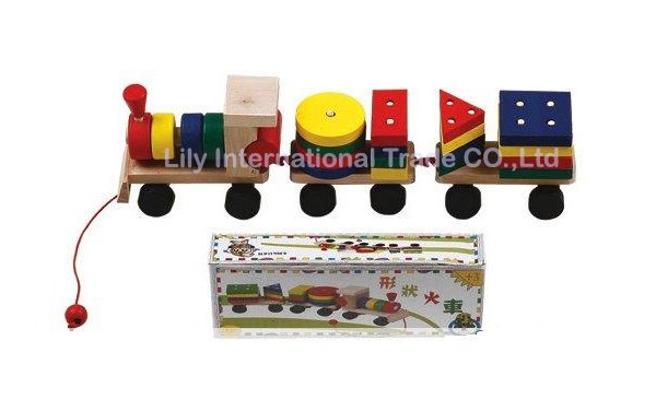 Free Shipping!wooden Blocks, Wooden Toys Non-toxic High Quality Wooden Train ( Blocks,wooden Blocks,educational Toys )