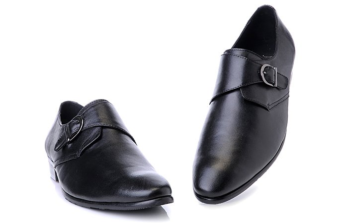 Free Shipping! Brand Men's Fashion Shoes Black Leather Shoes Size:US7-US12