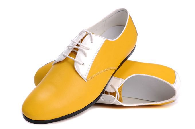 Free Shipping! Brand Men's Red Yellow Leather Shoes Size:US7-US12