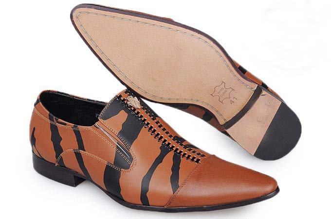 ^_^Wholesale New Arrival Calf Leather Dress Shoes Men's Leather Shoe with Brown Fashion Men Cow Leather Shoes 16