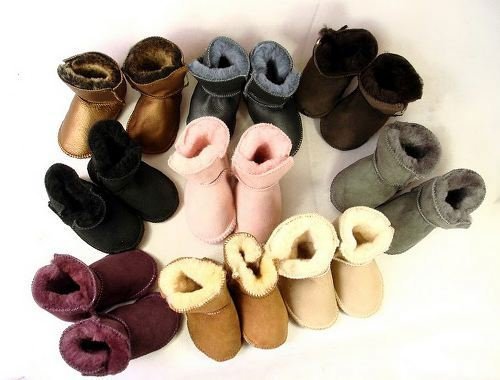 Free Shipping (minimum:1 Piece) Guaranteed 100% Genuine Leather ,wool Baby Boots, Wholesale and Retail Boots 5202