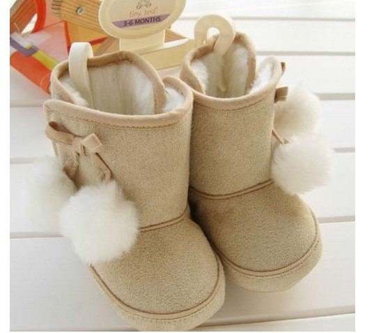 Infant Cotton Baby Boots \ Baby Snow Boots / Toddler Shoes Cloth Sole Shoes