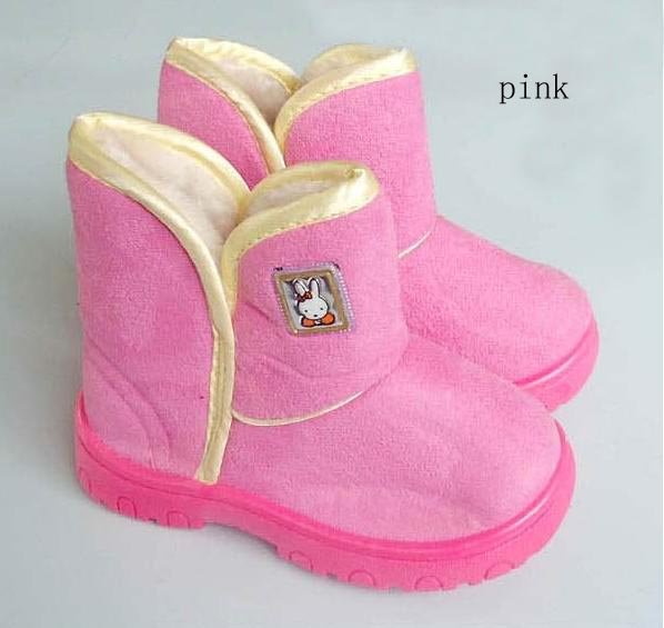 Christmas Boots Baby Boots Girl Boots 13.5-16CM Pink Cotton Boots