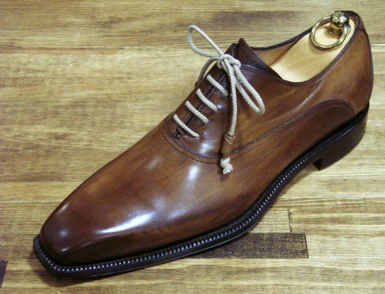 Free Shipping Handmade Oxford Men's Shoes Color Brown