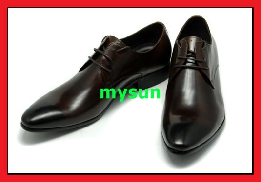 Free Shipping 1 Pair Brand New Genuine Leather Cow Leather Men's Shoes Men's Dress Shoes Gu17cc