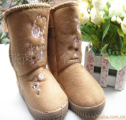50pcs/lot Free SH Wholesale Children's Dres Shoes,discount Snow Boots with Embroidery&lacing,baby Snow Boots,flat Winter Boots