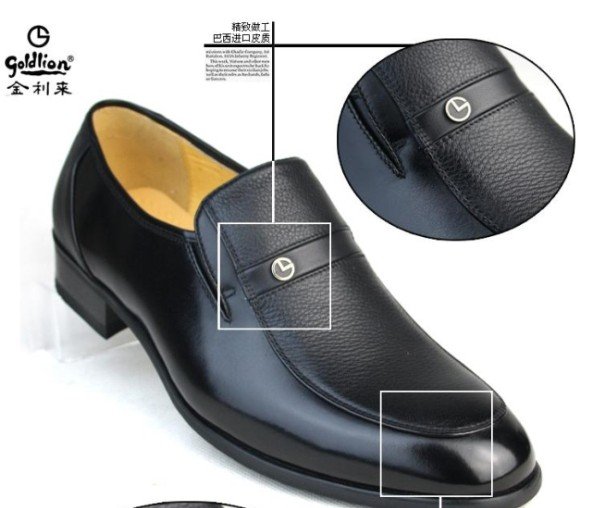 Goldlion Shoes JinLiLai Men's Shoes 101885 Original Comfortable Soft Cowhide Quality Goods